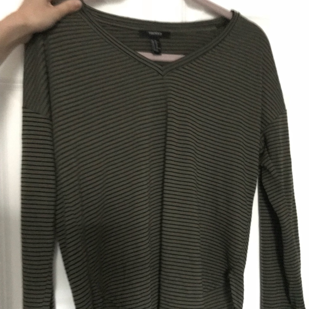 Olive Striped Tunic